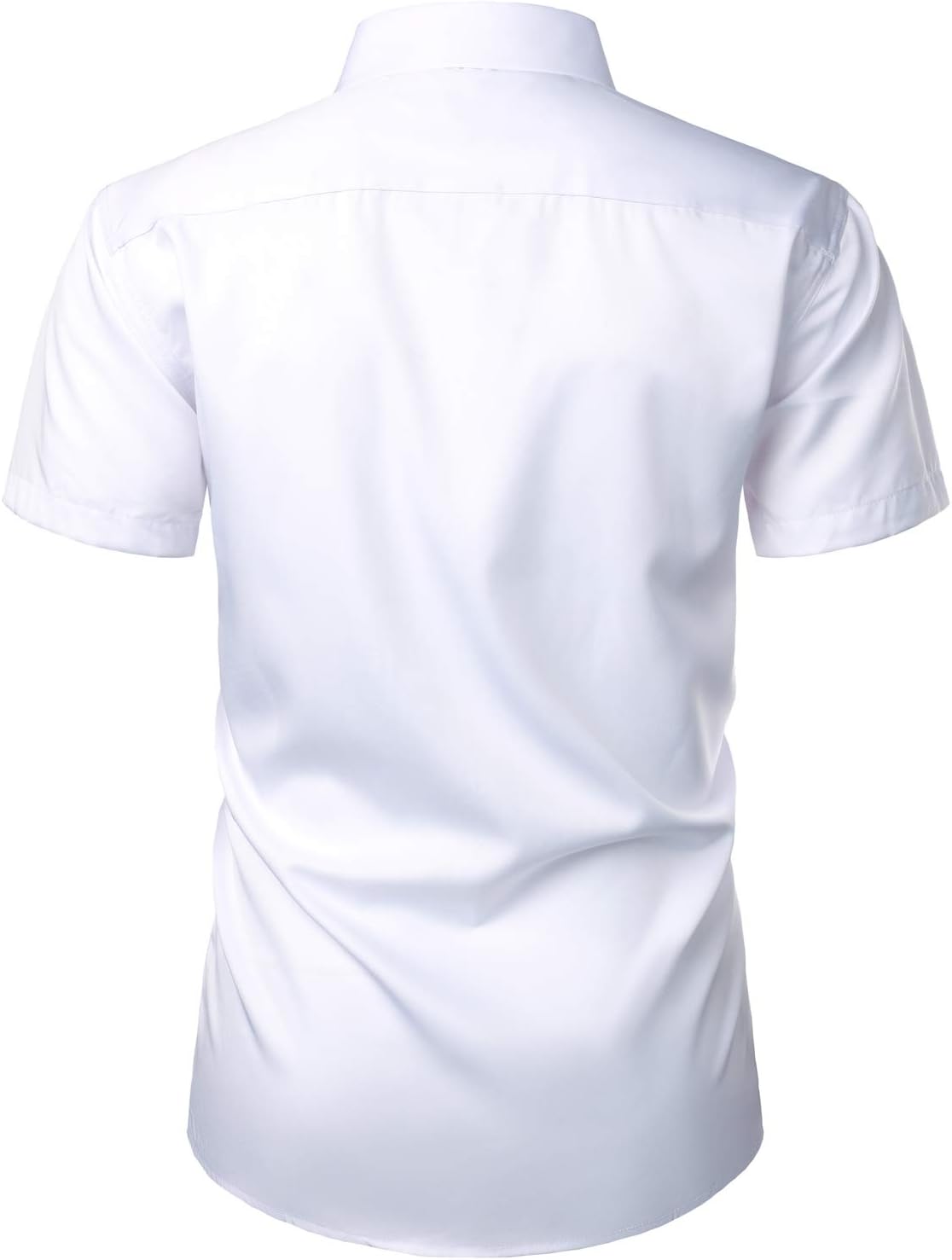 ZEROYAA Men's Casual Urban Stylish Slim Fit Short Sleeve Button Up Dress Shirt with Pocket