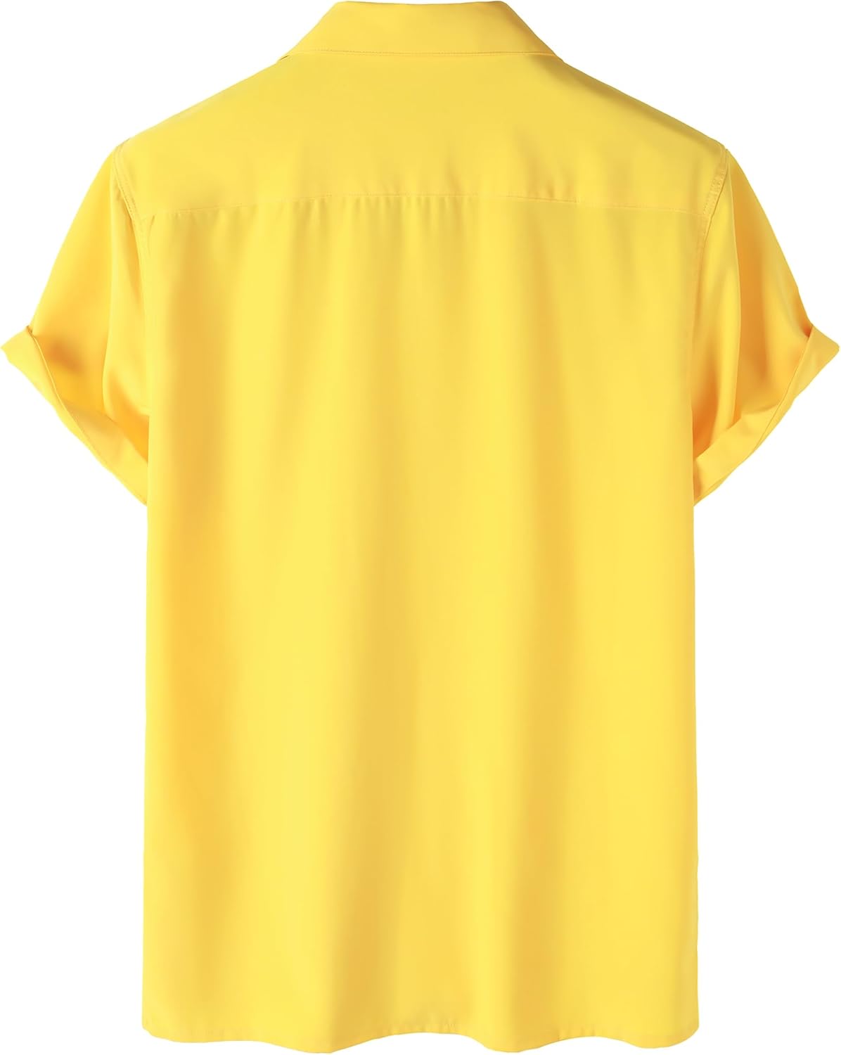 ZEROYAA Men's Regular Fit Short Sleeve Button Down Shirts Wrinkle Free Summer Lightweight Tops with Pocket