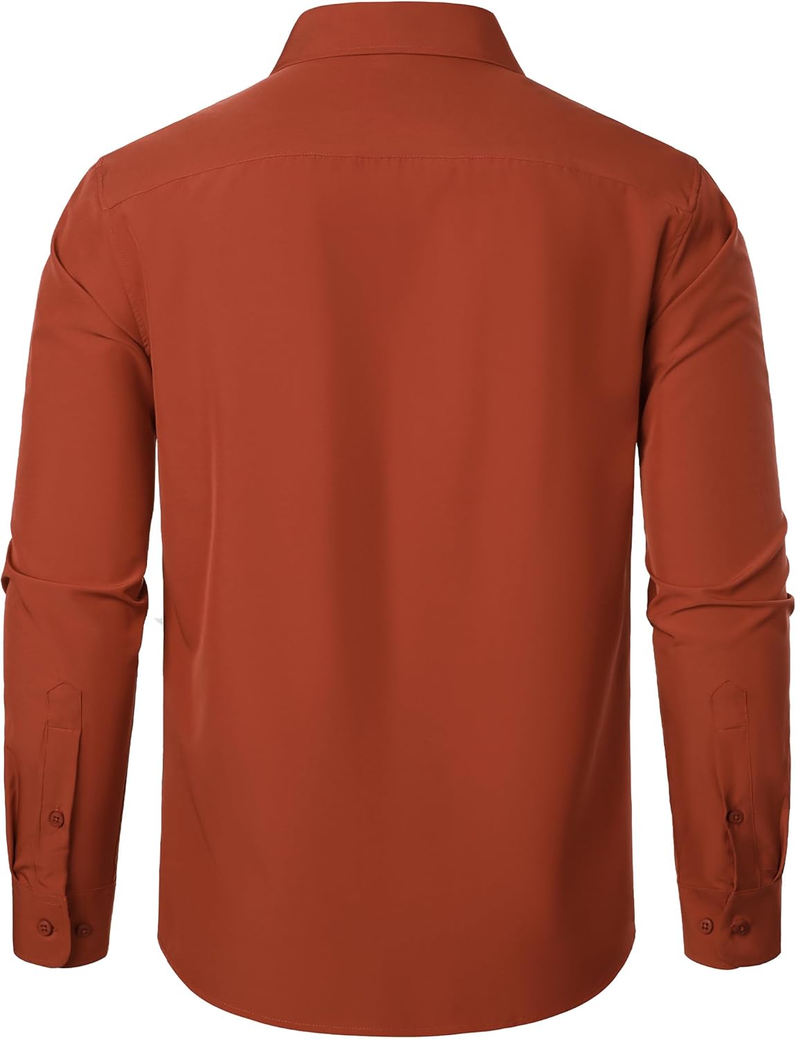 ZEROYAA Men's Regular Fit Dress Shirt Stretch Wrinkle-Free Long Sleeve Casual Business Button Up Shirts