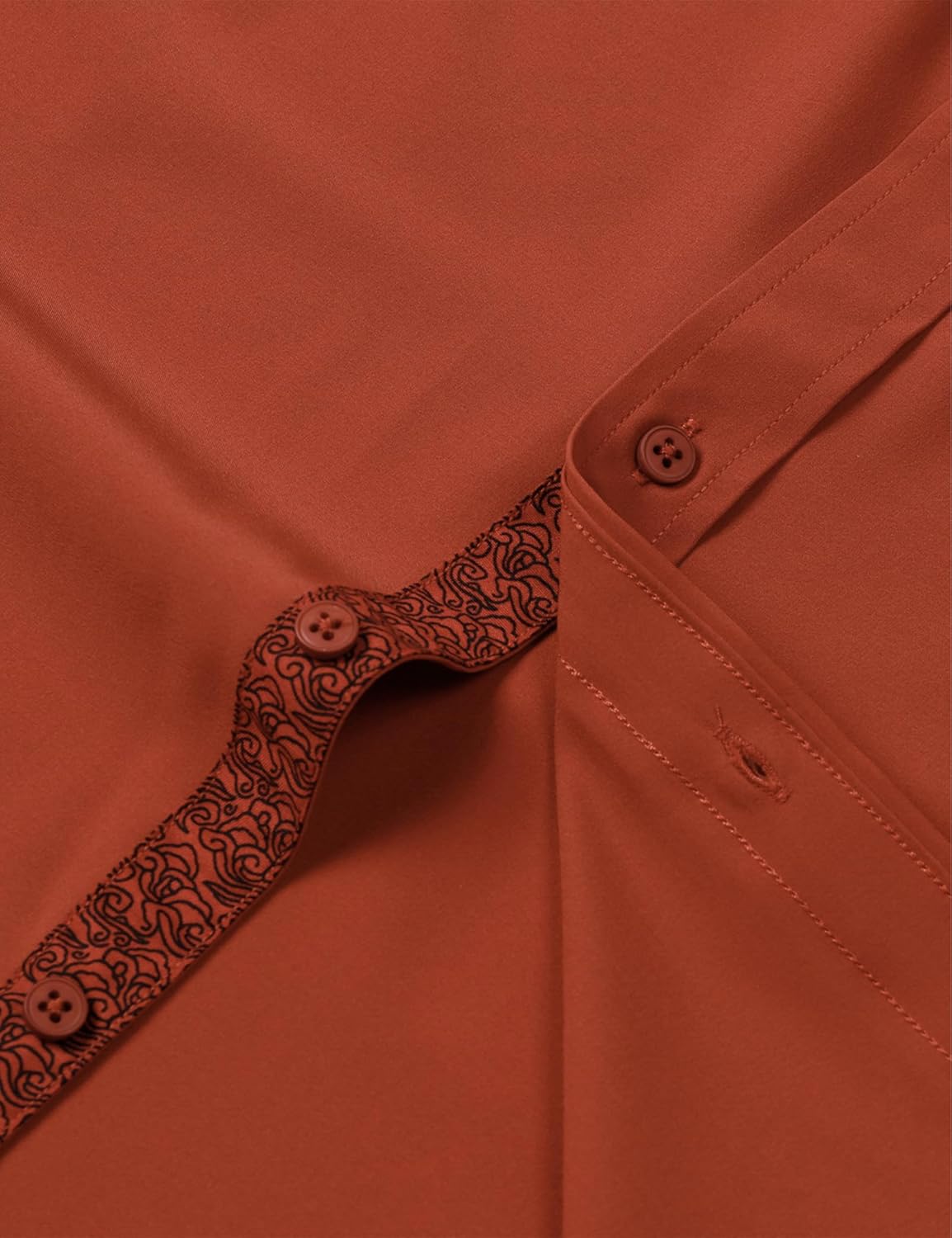 ZEROYAA Men's Regular Fit Dress Shirt Stretch Wrinkle-Free Long Sleeve Casual Business Button Up Shirts