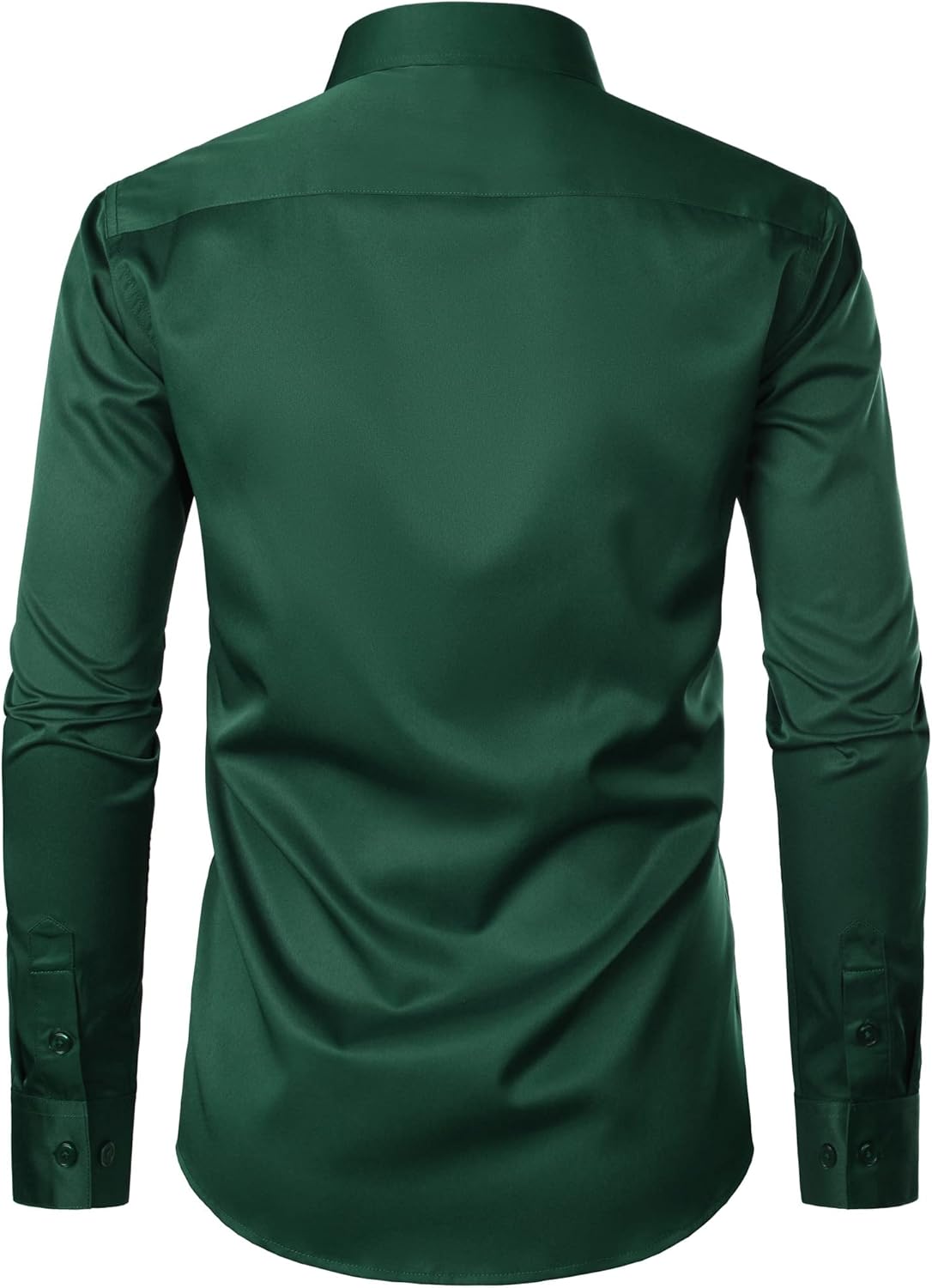 ZEROYAA Men's Urban Stylish Casual Business Slim Fit Long Sleeve Button Up Dress Shirt with Pocket
