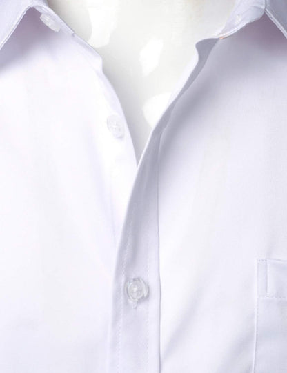 ZEROYAA Men's Casual Urban Stylish Slim Fit Short Sleeve Button Up Dress Shirt with Pocket
