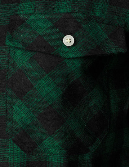 ZEROYAA Men's Casual Regular Fit Button Up Flannel Checked Plaid Shirts with Pockets