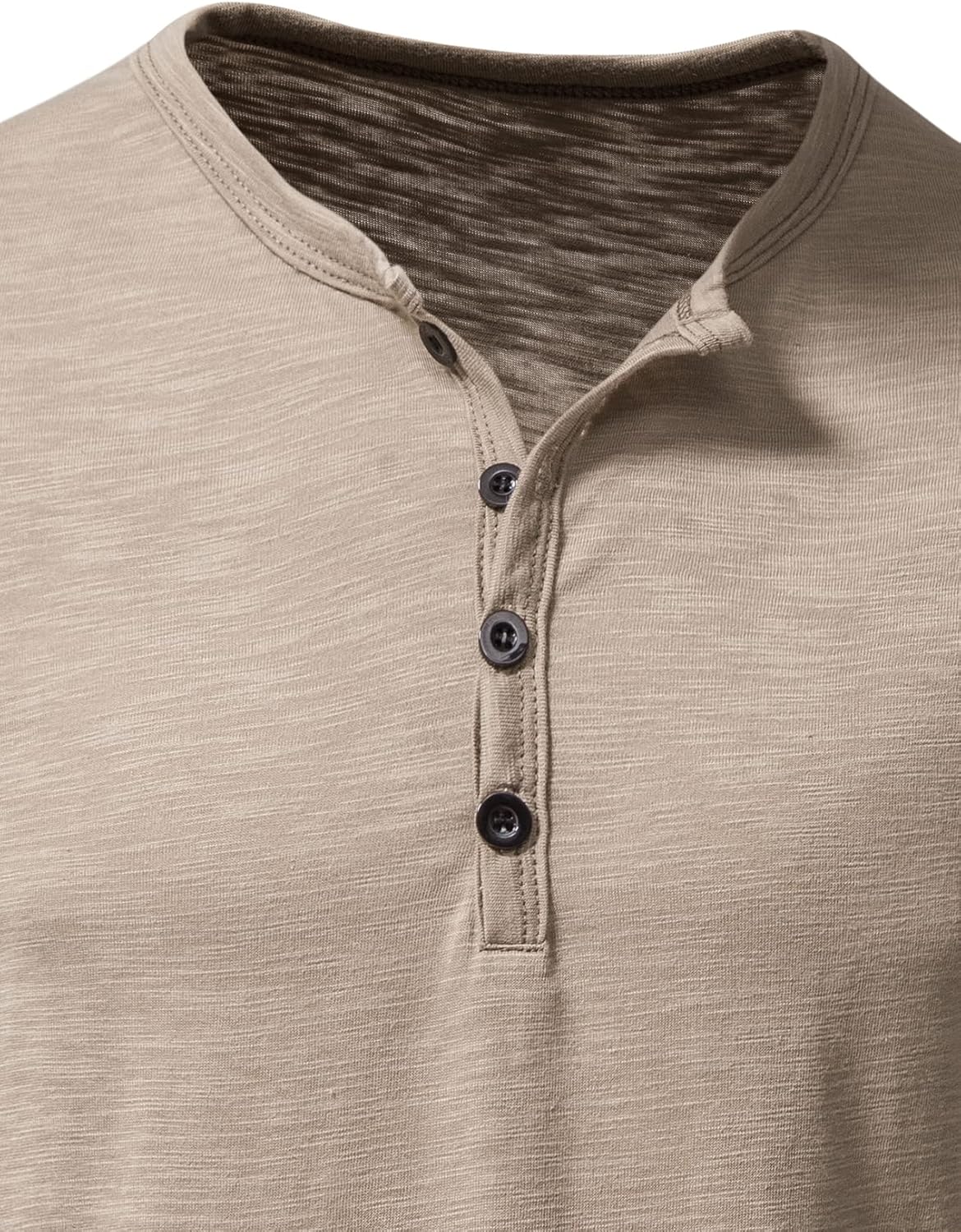 ZEROYAA Men's Short Sleeve Henley Shirt Casual Stretchy Slim Fit T Shirt